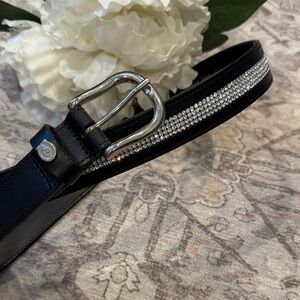Otto Schumacher Equestrian Women’s Black and Crystal Belt Size 90